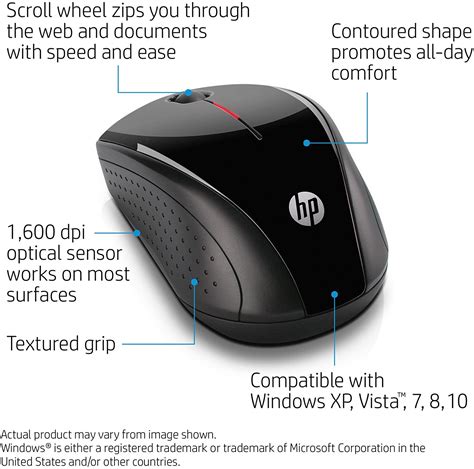 Hp X3000 Wireless Mouse Black H2c22aaabl One Tech Source