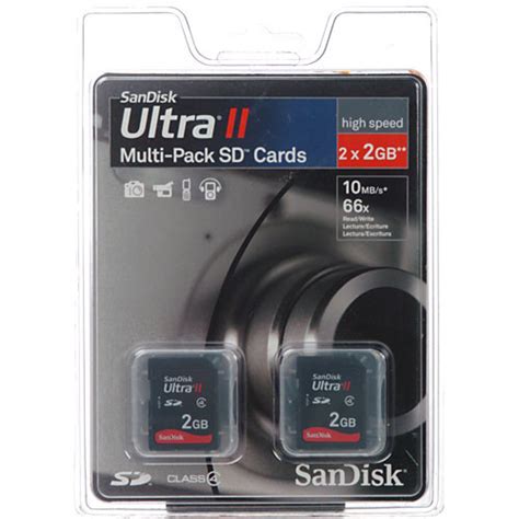 Sandisk 2gb Ultra Ii Secure Digital Sd Card Sdsdh2 2048r Bandh