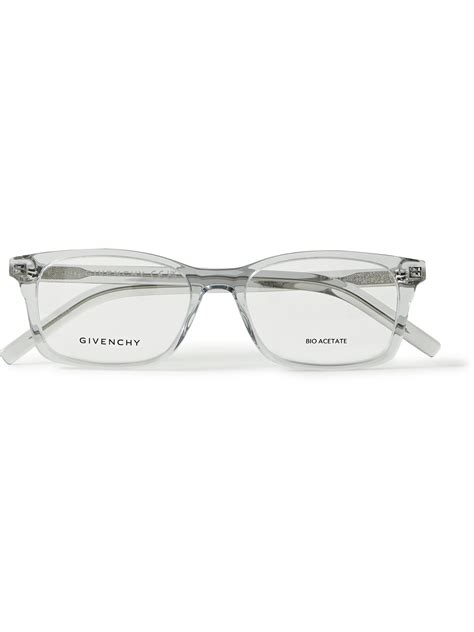 givenchy givenchy d frame acetate optical glasses men gray editorialist