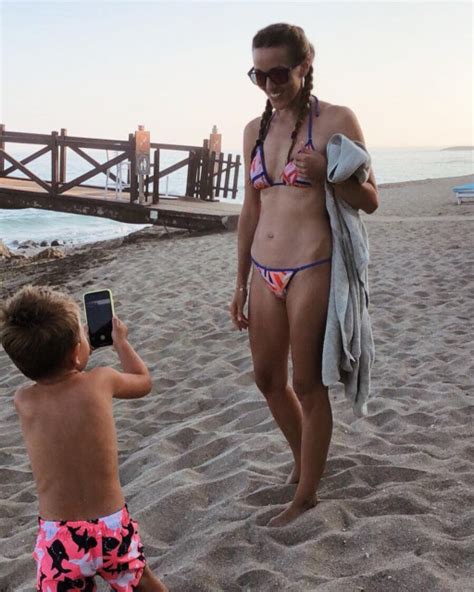 Novak Djokovics Wife Jelena Stuns In Polka Dot Swimsuit Sporting