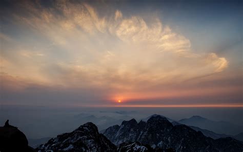 Nature Photography Landscape Sunset Mountains Clouds