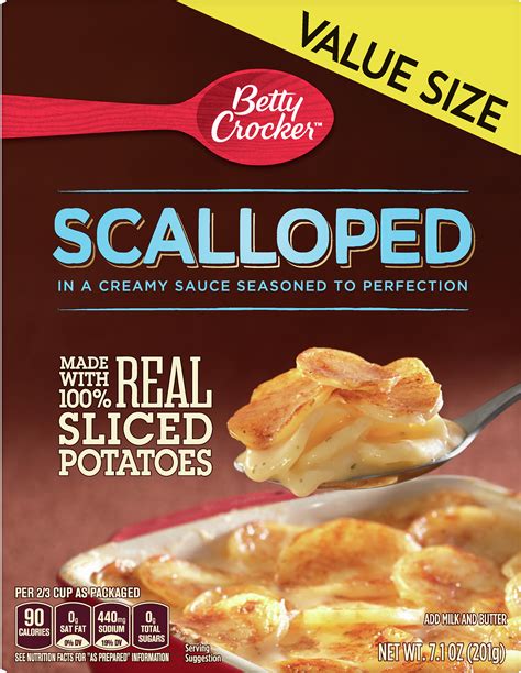 Betty Crocker Scalloped Potatoes Value Size 7 1 Oz