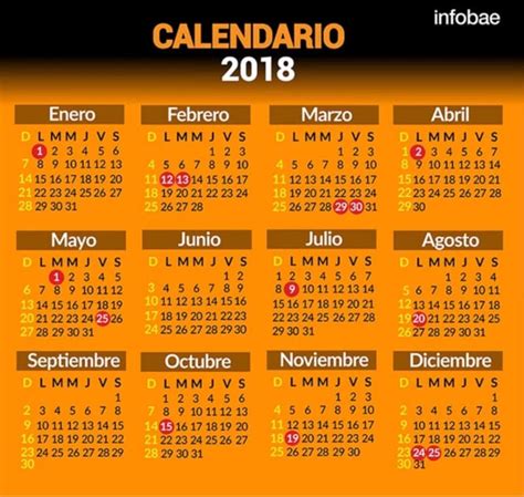 Feriados Y Fines De Semana Largos 2018