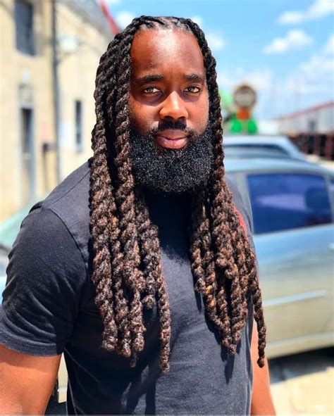 Black Man Long Dreads ~ Hairstyle Fashionhombre Dreads Cornrows Tribal Menhairstylist