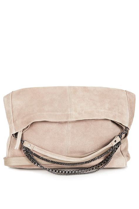 Topshop Box Chain Messenger In Pink Lyst