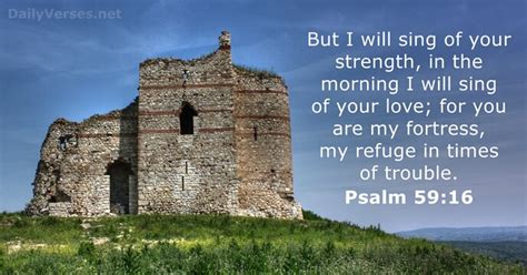 January 10 2017 Bible Verse Of The Day Psalm 5916