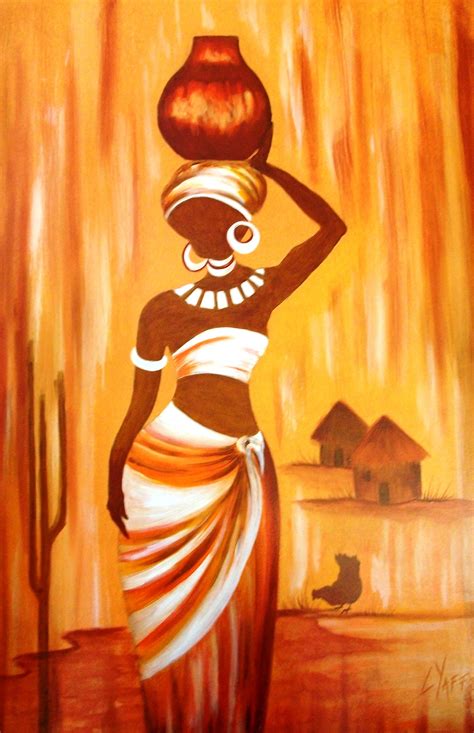 African Woman Original Oil Painting Available Directly From Artist Loraine Yaffe Email Lyaffe7