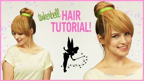 Easy Tinker Bell Halloween Hair Tutorial With Kayley Melissa Youtube