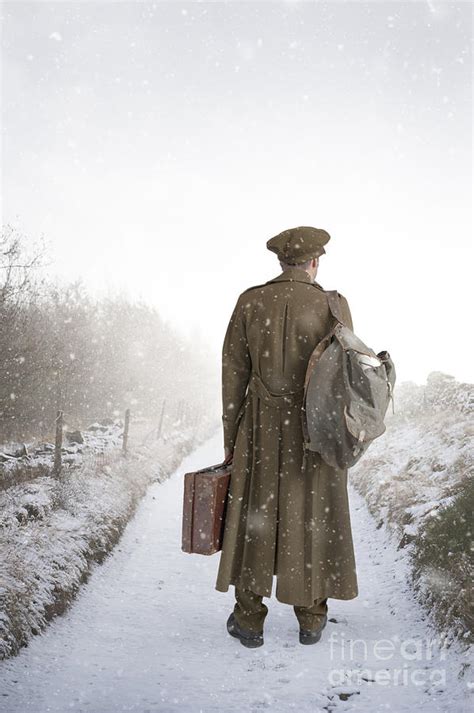 Soldier Returning Home From World War Two Photograph by Lee Avison