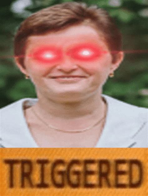 Triggered Lady With Red Eyes GIF GIFDB Com
