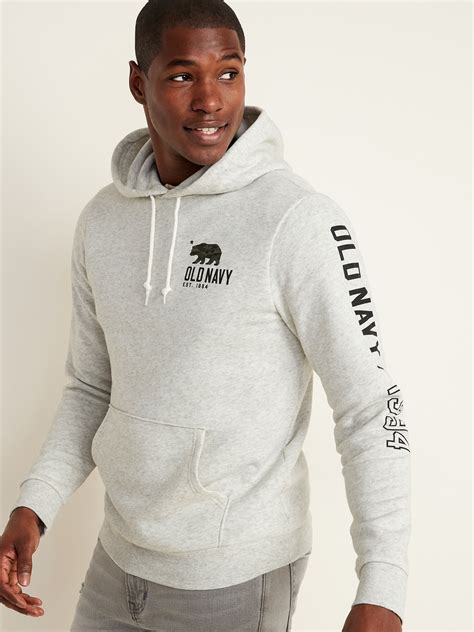 Logo Graphic Pullover Hoodie For Men Old Navy