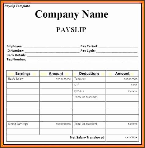 Excel Pay Slip Template Singapore Payslip Generator In Excel