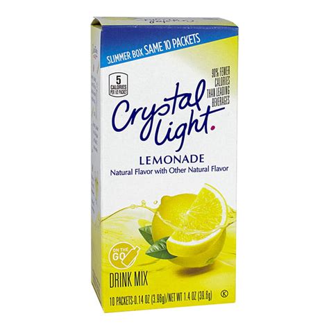 Wholesale Crystal Light Lemonade On The Go Drink Mix 014 Oz 10