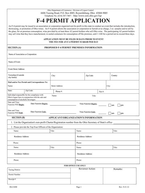 Ohio F Permit 2012 2024 Form Fill Out And Sign Printable Pdf Template