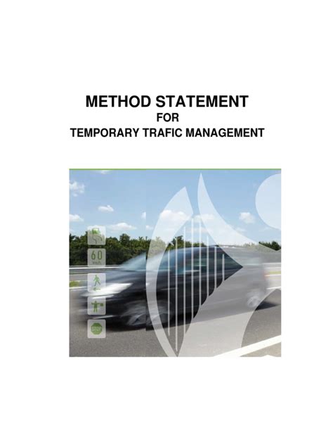Method Statement Of Temporary Traffic Ma Pdf