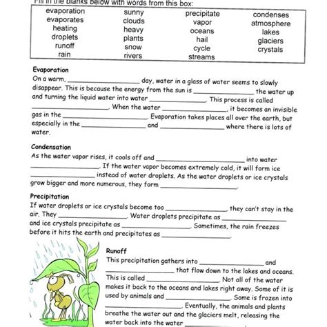 6th grade worksheets science