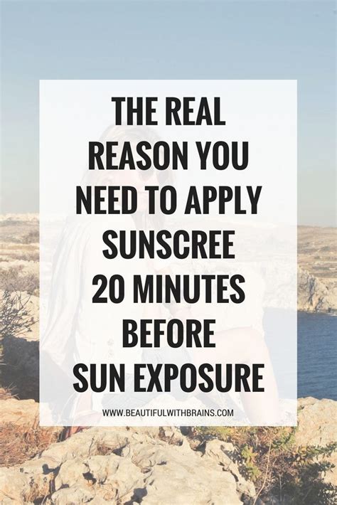 Why You Need To Apply Sunscreen Minutes Before Sun Exposure Skin