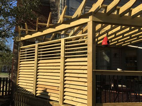 Diy Louvered Privacy Wall With One Simple Hardware Kit Flexfence The