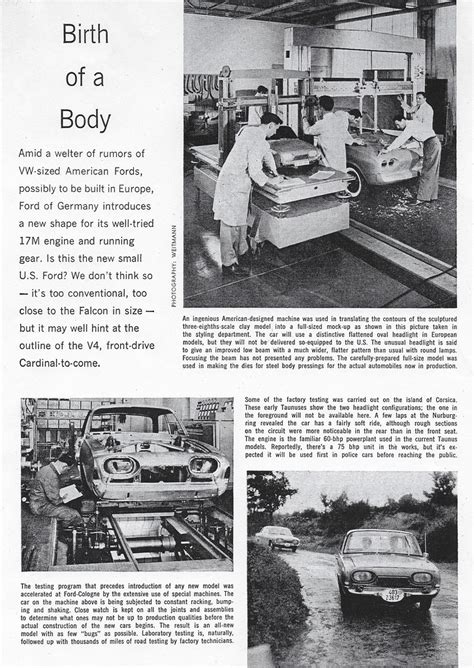 Ford Taunus 17M Article P2 | Sports Car Illustrated, January… | Flickr