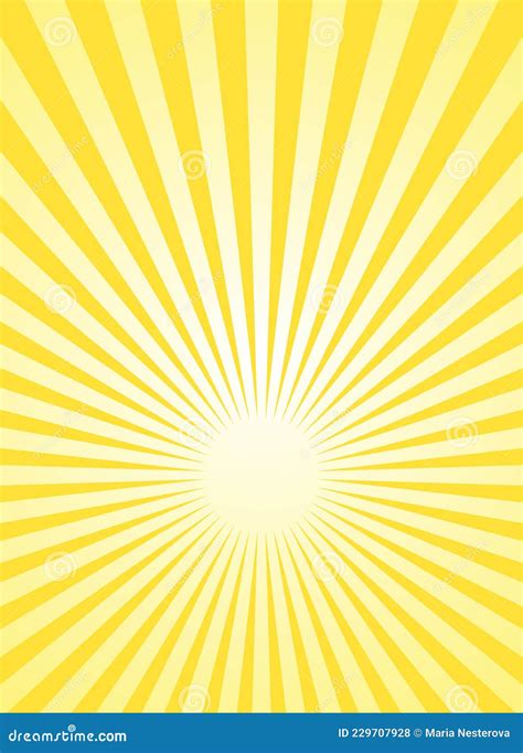 Sunlight Vertical Background Yellow Color Burst Background Cartoon