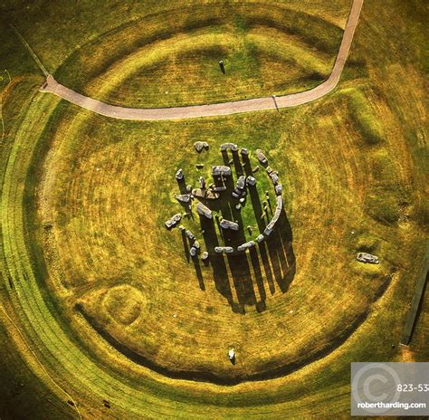 Aerial Image Of Stonehenge Prehistoric Stock Photo