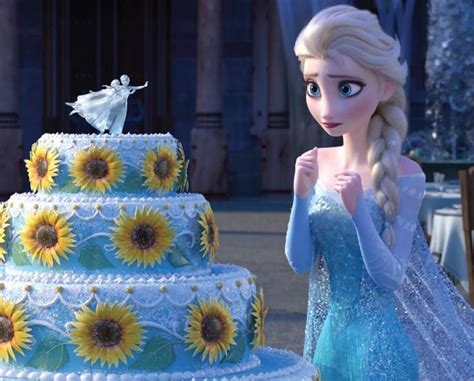 S T R O N G — Elsa Is Boxing With Annas Cake Disney Frozen Elsa