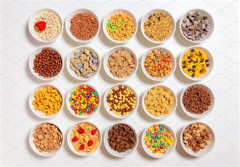 Set Of Different Cereals Food Images Creative Market