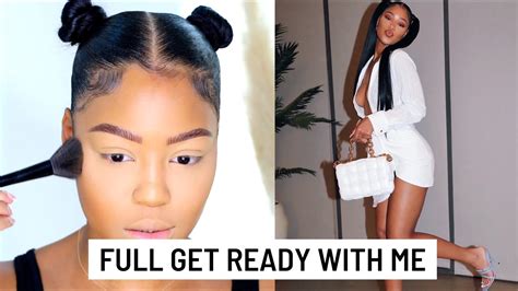 Full Grwm Pigtail Ponytails Makeup And Outfit Teairawalker Youtube