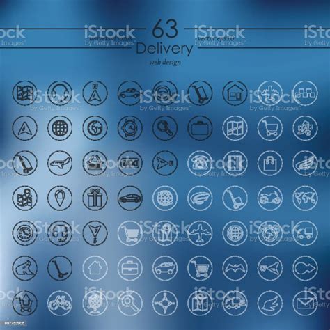 Set Of Delivery Icons Stock Illustration Download Image Now