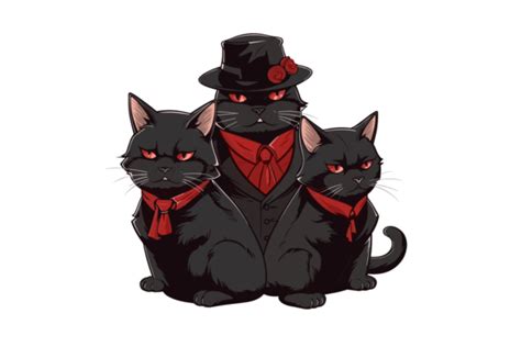 Svg Mafia Cat Boss Gangster Vector Illustration Par Evoke City