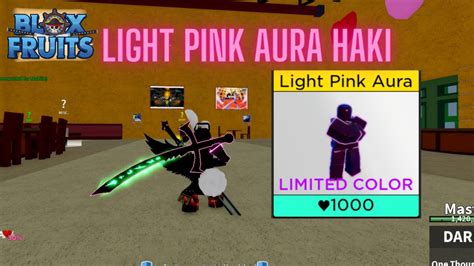 LIGHT PINK HAKI LIMITED COLOR BLOX FRUITS VALENTINES UPDATE