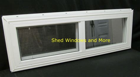 36 X 12 Double Pane Horizontal Sliding Vinyl Window Shed Windows