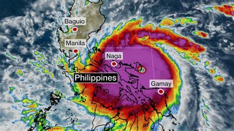 Current Typhoon In The Philippines