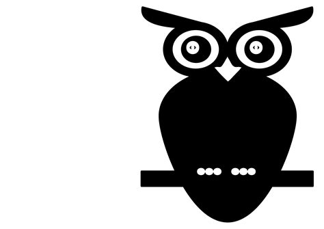 Black And White Owl Clip Art Owls Png Download 33942400 Free