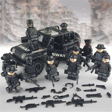 12x Swat Soldaten Minifiguren And Auto Kaufen Auf Ricardo