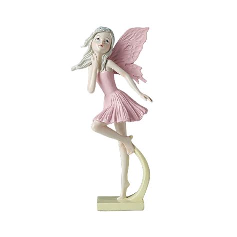 Customized Polyresin Fairy Crafts Garden Figurines With Butterfly Wings