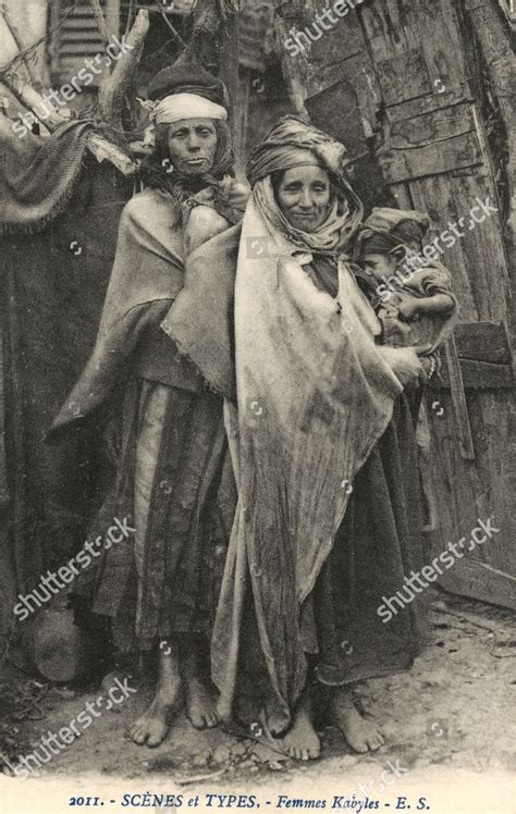 Kabyle Women Babies Algeria Kabyle Berbers Editorial Stock Photo