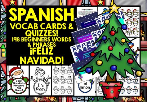 Spanish Vocabulary Christmas Games Cards And Quizzes Teaching Resources