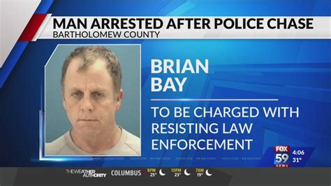 Bartholomew County Man Arrested After Police Chase Youtube