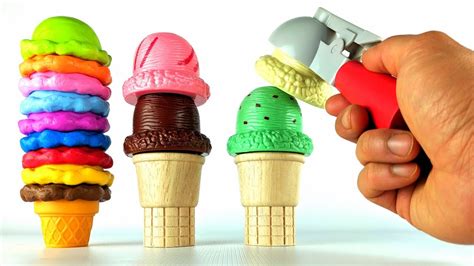 Melissa And Doug Ice Cream Cone Playset Learn Colours For Kids And