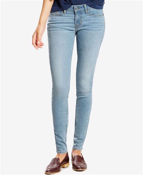 levi s 711 skinny 4 way stretch jeans and reviews jeans women macy s long skinny jeans