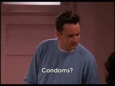 Condoms Issue GIF Friends Condoms Matthew Perry Discover Share GIFs