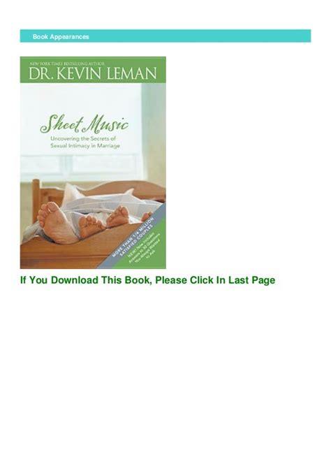 Pdf Sheet Music Uncovering The Secrets Of Sexual Intimacy In Marriage By Kevin Leman