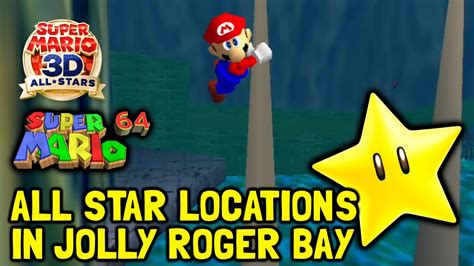 Super Mario 64 3d All Stars All Star Locations In Jolly Roger Bay