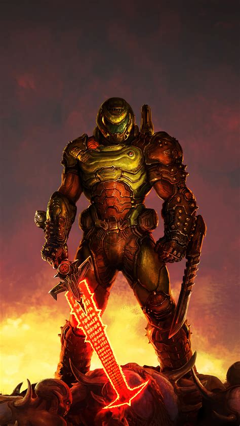 Doom Slayer Doom Eternal 4k 2011j Wallpaper Iphone Phone