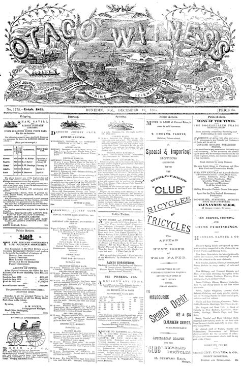 papers past newspapers otago witness 19 december 1885 page 1
