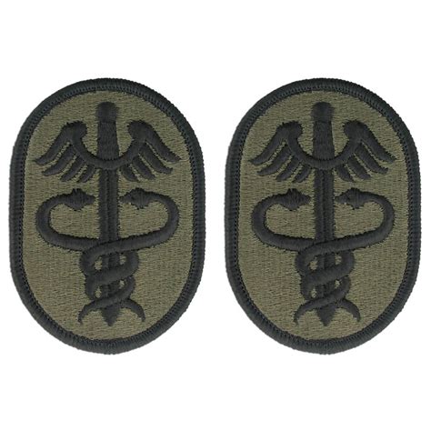 Army Health Services Command Meddac Ocp Patch With Hook Fastener Pai