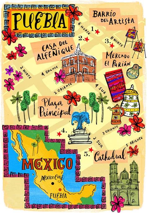 √ Mapa De Turismo En Mexico Cachos E Outras Ondas