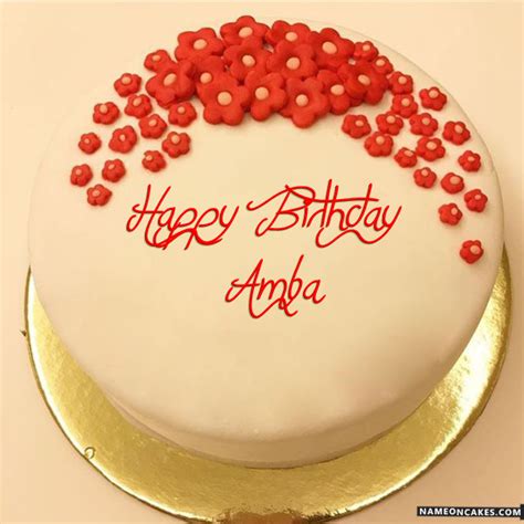 Happy Birthday Amba Cake Images