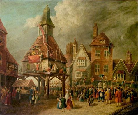 Scene At The High Cross Garrick Jubilee Stratford Upon Avon